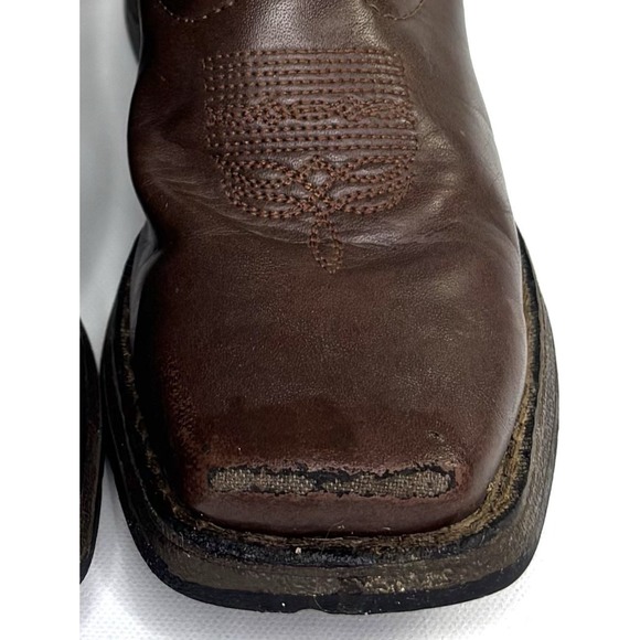 Durango Western Boots Kids 12M Brown America USA Flag Cowboy BT245 - Picture 14 of 16